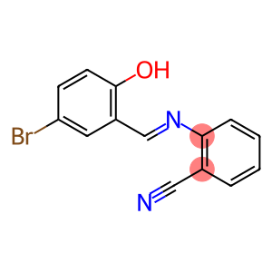 2-[(5-bromo-2-hydroxybenzylidene)amino]benzonitrile