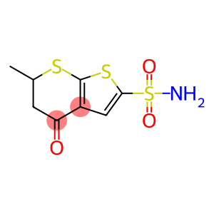 4H-Thieno[2,3-b]thiopyran-2-sulfonamide, 5,6-dihydro-6-methyl-4-oxo-