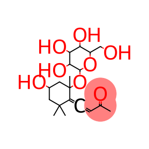 3-Buten-2-one, 4-[(2R,4S)-2-(β-D-glucopyranosyloxy)-4-hydroxy-2,6,6-trimethylcyclohexylidene]-, (3R)-