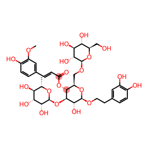 β-D-Glucopyranoside, 2-(3,4-dihydroxyphenyl)ethyl O-6-deoxy-α-L-mannopyranosyl-(1→3)-O-[β-D-glucopyranosyl-(1→6)]-, 4-[(2E)-3-(4-hydroxy-3-methoxyphenyl)-2-propenoate]