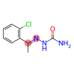 Hydrazinecarboxamide, 2-[1-(2-chlorophenyl)ethylidene]-, (E)- (9CI)