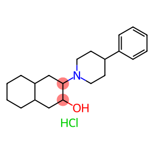 2-Naphthalenol, decahydro-3-(4-phenyl-1-piperidinyl)-, hydrochloride (1:1)
