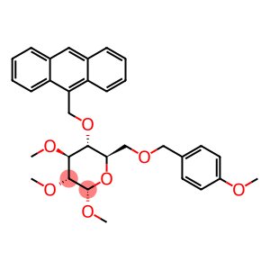 α-D-Glucopyranoside, methyl 4-O-(9-anthracenylmethyl)-6-O-[(4-methoxyphenyl)methyl]-2,3-di-O-methyl-
