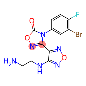 3-(4-((2-aminoethyl)amino)-1,2,5-oxadiazol-3-yl)-4-(3-bromo-4-fluorophenyl)-1,2,4-oxadiazol-5(4H)-one