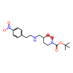 4-((4-nitrophenethylamino)methyl)piperidine-1-carboxylic acid tert butyl ester