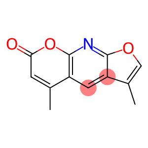 7H-Furo[2,3-b]pyrano[3,2-e]pyridin-7-one,3,5-dimethyl-