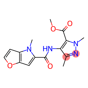 methyl 1,3-dimethyl-4-{[(4-methyl-4H-furo[3,2-b]pyrrol-5-yl)carbonyl]amino}-1H-pyrazole-5-carboxylate