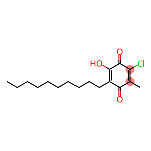 2,5-Cyclohexadiene-1,4-dione, 2-chloro-5-decyl-6-hydroxy-3-methyl-