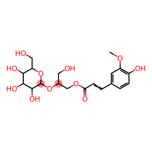 β-D-Glucopyranoside, (1S)-2-hydroxy-1-[[[(2E)-3-(4-hydroxy-3-methoxyphenyl)-1-oxo-2-propen-1-yl]oxy]methyl]ethyl