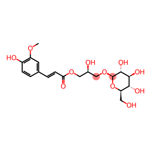 β-D-Glucopyranoside, (2S)-2-hydroxy-3-[[(2E)-3-(4-hydroxy-3-methoxyphenyl)-1-oxo-2-propen-1-yl]oxy]propyl