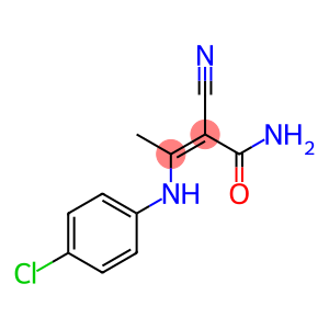 3-(4-CHLOROANILINO)-2-CYANO-2-BUTENAMIDE