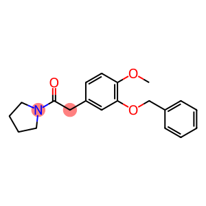 2-[3-(Benzyloxy)phenyl-4-methoxy-]-1-(1-pyrrolidinyl)ethanone