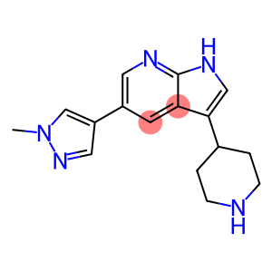 5-(1-Methyl-1H-pyrazol-4-yl)-3-(piperidin-4-yl)-1H-pyrrolo[2,3-b]pyridine