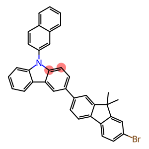 9H-Carbazole, 3-(7-bromo-9,9-dimethyl-9H-fluoren-2-yl)-9-(2-naphthalenyl)-