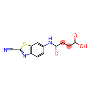 Butanoic acid, 4-[(2-cyano-6-benzothiazolyl)amino]-4-oxo-