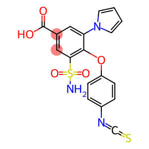 Benzoic acid, 3-(aminosulfonyl)-4-(4-isothiocyanatophenoxy)-5-(1H-pyrrol-1-yl)-