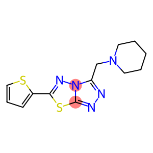 3-(piperidin-1-ylmethyl)-6-(thiophen-2-yl)[1,2,4]triazolo[3,4-b][1,3,4]thiadiazole