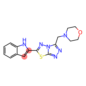 2-[3-(morpholin-4-ylmethyl)[1,2,4]triazolo[3,4-b][1,3,4]thiadiazol-6-yl]-1H-indole