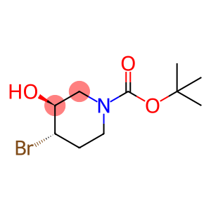 trans-4-Bromo-3-hydroxypiperidine, N-BOC protected