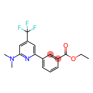 3-(6-Dimethylamino-4-trifluoromethyl-pyridin-2-yl)-benzoic acid ethyl ester