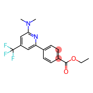 4-[6-(Dimethylamino)-4-(trifluoromethyl)pyridin-2-yl]benzoic acid ethyl ester