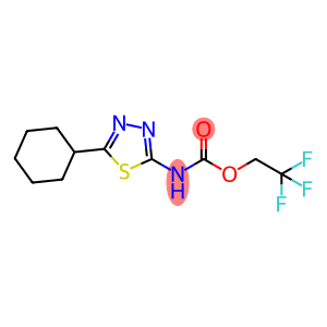 Carbamic acid, N-(5-cyclohexyl-1,3,4-thiadiazol-2-yl)-, 2,2,2-trifluoroethyl ester