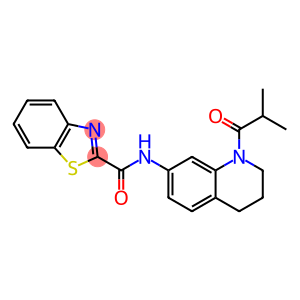 2-Benzothiazolecarboxamide, N-[1,2,3,4-tetrahydro-1-(2-methyl-1-oxopropyl)-7-quinolinyl]-