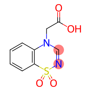 2-(1,1-Dioxo-4H-1,2,4-benzothiadiazin-4-yl)acetic Acid