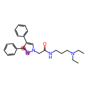 1-[4,5-DIPHENYLPYRAZOL-1-YL]-N-(DIETHYLAMINOPROPYL)-ACETAMIDE