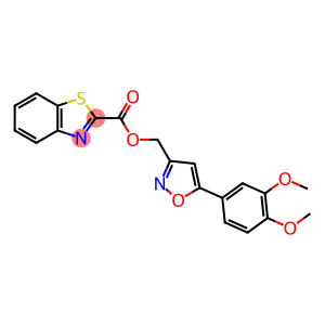 2-Benzothiazolecarboxylic acid, [5-(3,4-dimethoxyphenyl)-3-isoxazolyl]methyl ester