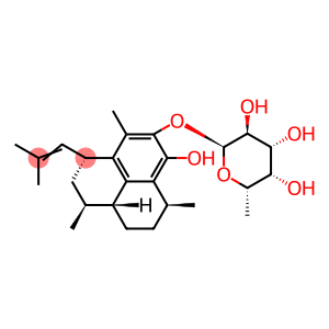 α-L-Galactopyranoside, (1S,3R,7S,9aR)-2,3,7,8,9,9a-hexahydro-6-hydroxy-1,4,7-trimethyl-3-(2-methyl-1-propen-1-yl)-1H-phenalen-5-yl 6-deoxy-