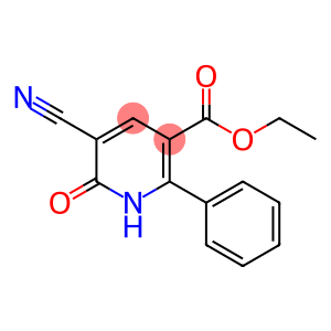 3-Pyridinecarboxylic acid, 5-cyano-1,6-dihydro-6-oxo-2-phenyl-, ethyl ester
