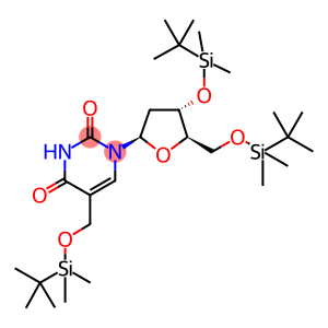 3',5'-Bis-O-[(1,1-diMethylethyl)diMethylsilyl]-α-[[(1,1-diMethylethyl)diMethylsilyl]oxy]thyMidine