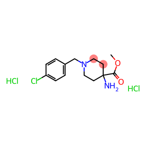 Methyl 4-amino-1-(4-chlorobenzyl)piperidine-4-carboxylate 2HCl