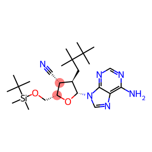2,4(1H,3H)-Pyrimidinedione, 1-[3-cyano-3-deoxy-2,5-bis-o-[(1,1-dimethylethyl)dimethylsilyl]-.beta.-D-xylofuranosyl]-