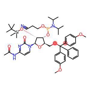 N-Acetyl-5'-O-(4,4-dimethoxytrityl)-2'-O-[(tert-butyl)dimethylsilyl]cytidine-3'-(2-cyanoethyl-N,N-diisopropyl)phosphoramidite