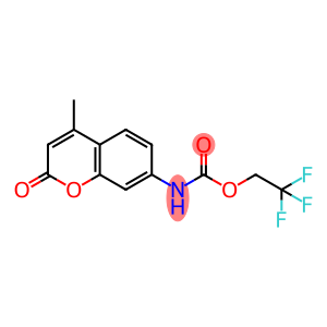 Carbamic acid, N-(4-methyl-2-oxo-2H-1-benzopyran-7-yl)-, 2,2,2-trifluoroethyl ester