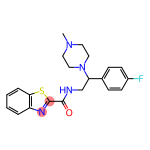 2-Benzothiazolecarboxamide, N-[2-(4-fluorophenyl)-2-(4-methyl-1-piperazinyl)ethyl]-