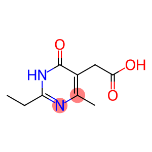 (2-ethyl-4-methyl-6-oxo-1,6-dihydro-5-pyrimidinyl)acetic acid(SALTDATA: FREE)