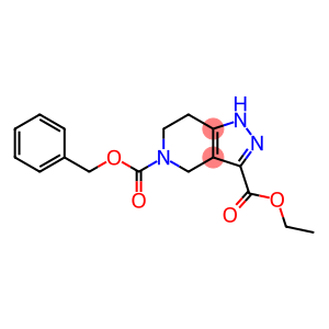 5-benzyl 3-ethyl 6,7-dihydro-2H-pyrazolo[4,3-c]pyridine-3,5(4H)-dicarboxylate