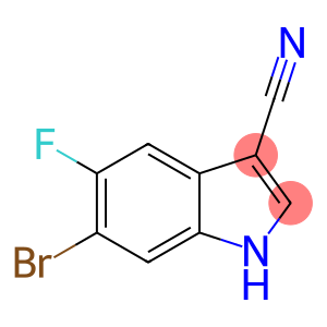 6-溴-5-氟-1H-吲哚-3-腈