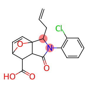 2-allyl-3-(2-chlorophenyl)-4-oxo-10-oxa-3-azatricyclo[5.2.1.0~1,5~]dec-8-ene-6-carboxylic acid