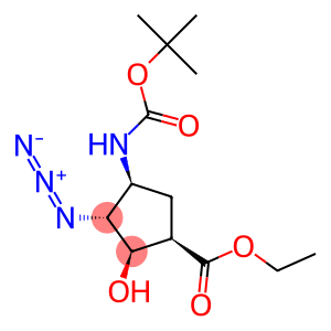 Ethyl (1R*,2R*,3R*,4S*)-3-azido-4-(tert-butoxycarbonylamino)-2-hydroxycyclopentane-carboxylate