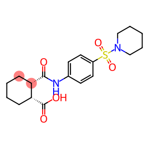 (1R,2S)-2-{[4-(piperidin-1-ylsulfonyl)phenyl]carbamoyl}cyclohexanecarboxylic acid