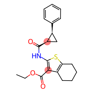 ethyl 2-{[(2-phenylcyclopropyl)carbonyl]amino}-4,5,6,7-tetrahydro-1-benzothiophene-3-carboxylate