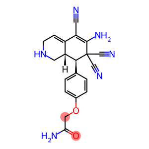 2-[4-(6-amino-5,7,7-tricyano-1,2,3,7,8,8a-hexahydro-8-isoquinolinyl)phenoxy]acetamide