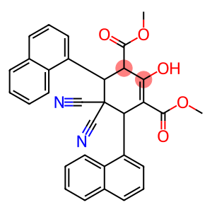 DIMETHYL 5,5-DICYANO-2-HYDROXY-4,6-DI(1-NAPHTHYL)-1-CYCLOHEXENE-1,3-DICARBOXYLATE