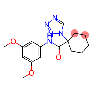 N-(3,5-dimethoxyphenyl)-1-(1H-tetrazol-1-yl)cyclohexanecarboxamide