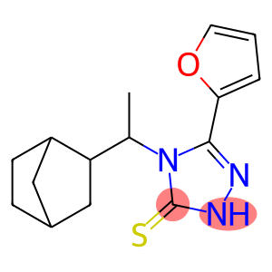 4-(1-{双环[2.2.1]庚烷-2-基}乙基)-5-(呋喃-2-基)-4H-1,2,4-三唑-3-硫醇