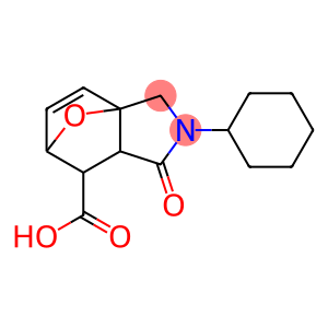 3-Cyclohexyl-4-oxo-10-oxa-3-aza-tricyclo-[5.2.1.0*1,5*]dec-8-ene-6-carboxylic acid